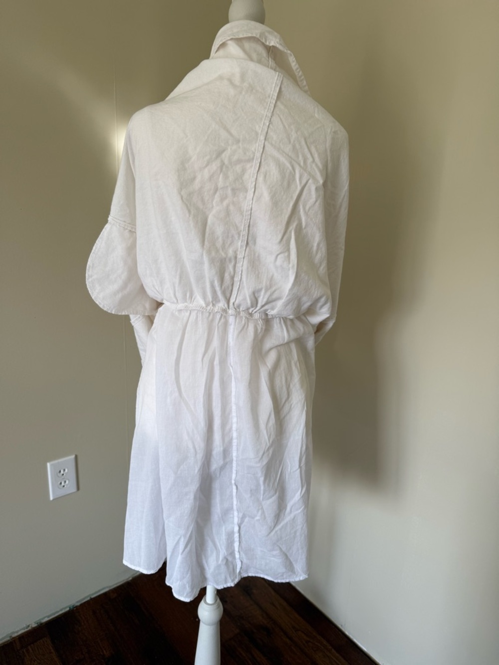 Y2K Old Navy white mini dress cotton bow tie front sundress summer graduation - Picture 7 of 7